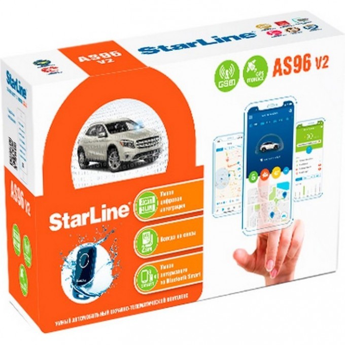 Сигнализация STARLINE AS96 V2 BT 2CAN+4LIN LTE GPS 36136